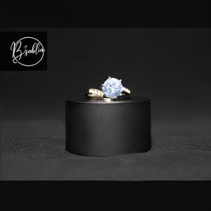 golden ring with stone